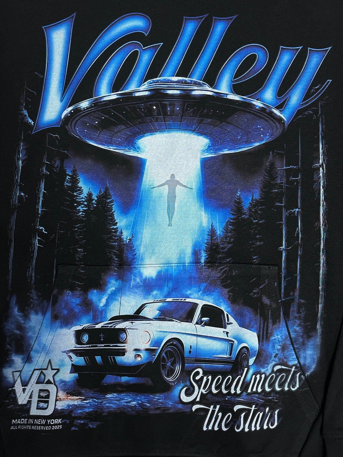 Valley-Dreams Black Fashion Hoodie