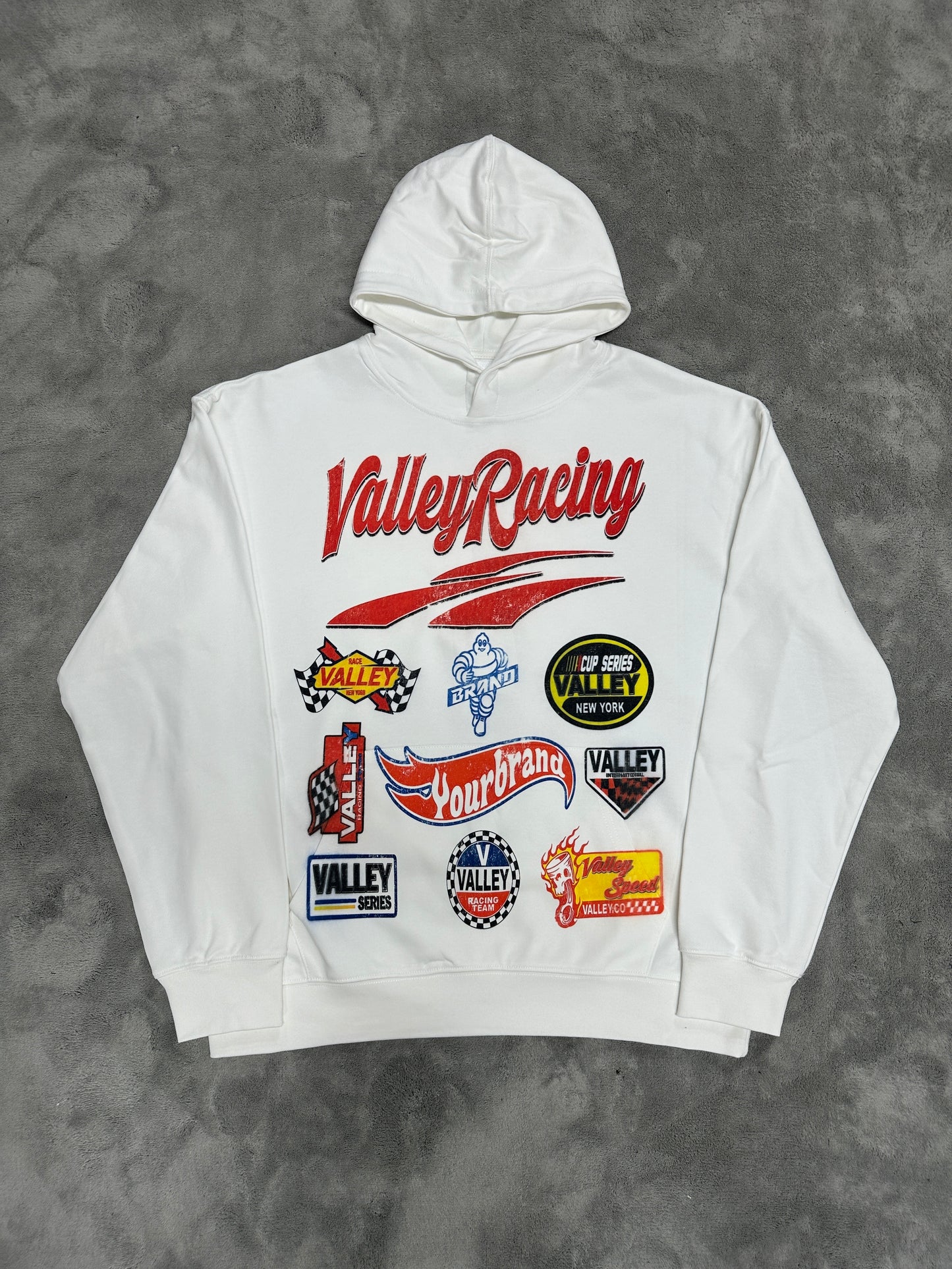 Valley-Dreams White Fashion Hoodie