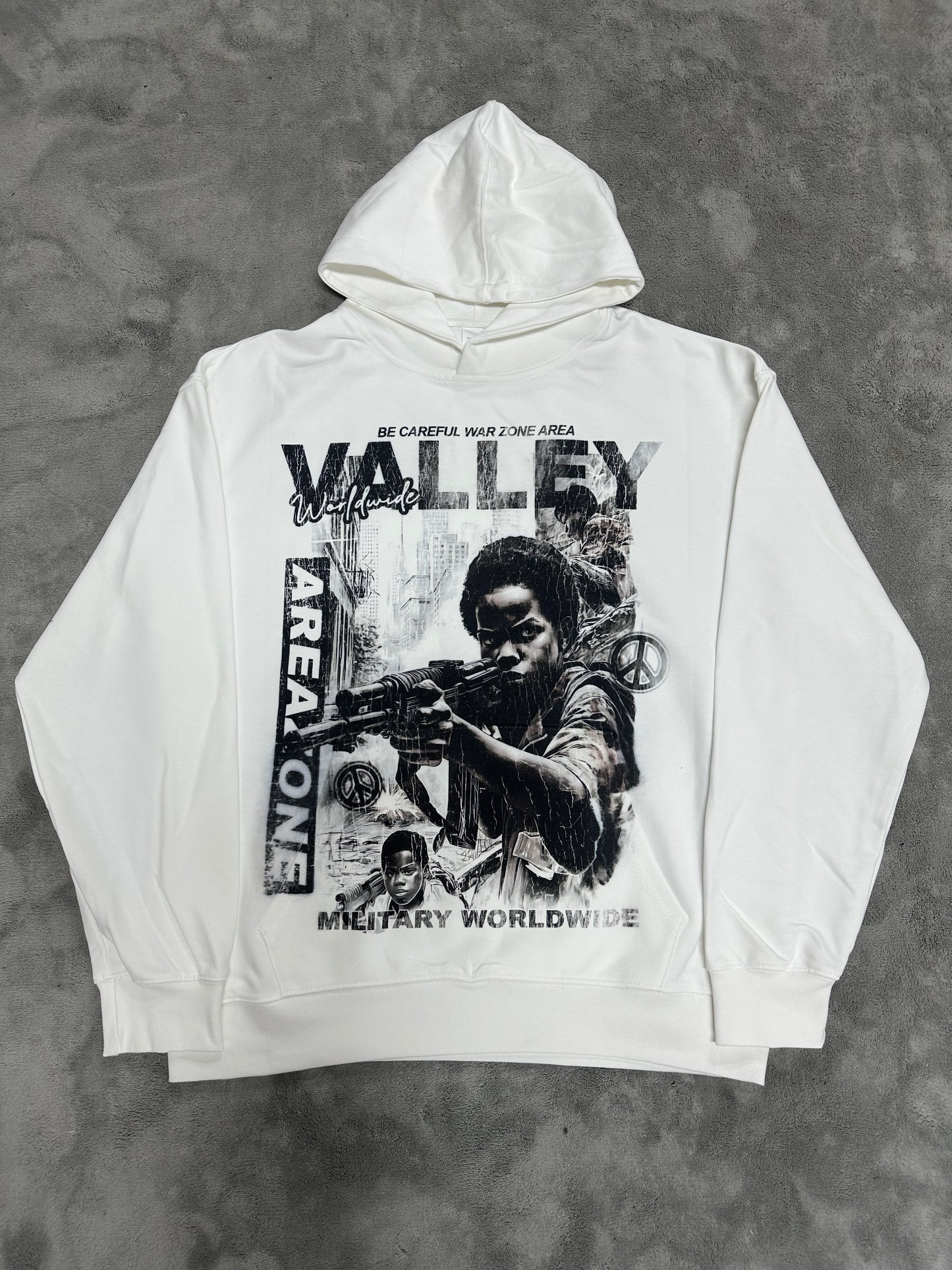 Valley-Dreams White Fashion Hoodie