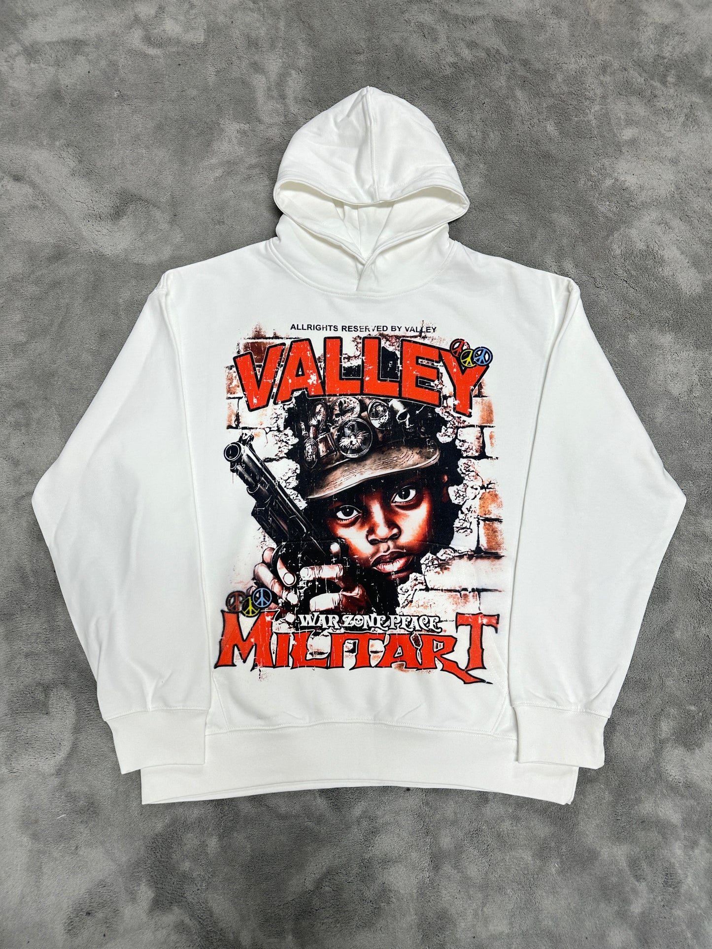 Valley-Dreams White Fashion Hoodie