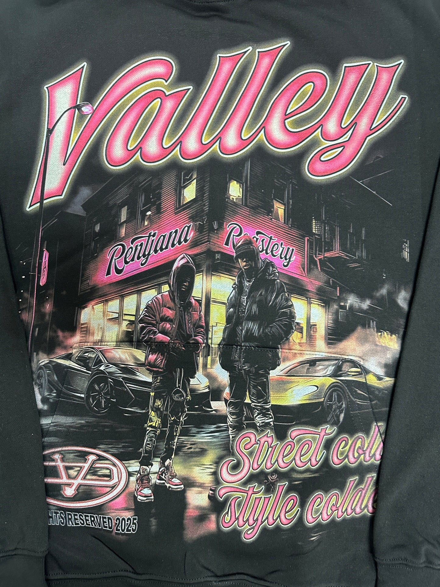 Valley-Dreams Black Fashion Hoodie