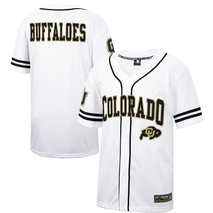 C.Buffaloes Colosseum Free Spirited Baseball Jersey White Stitched American College Jerseys