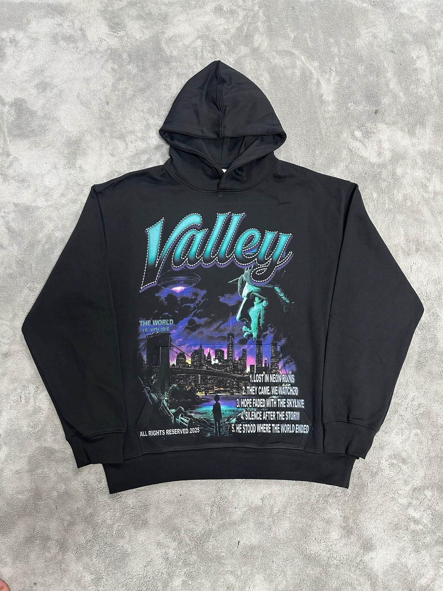 Valley-Dreams Black Fashion Hoodie