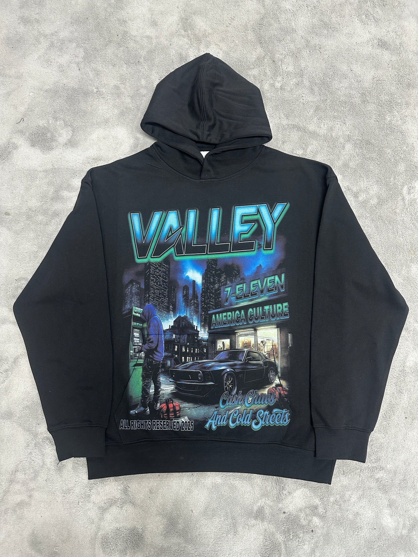 Valley-Dreams Black Fashion Hoodie