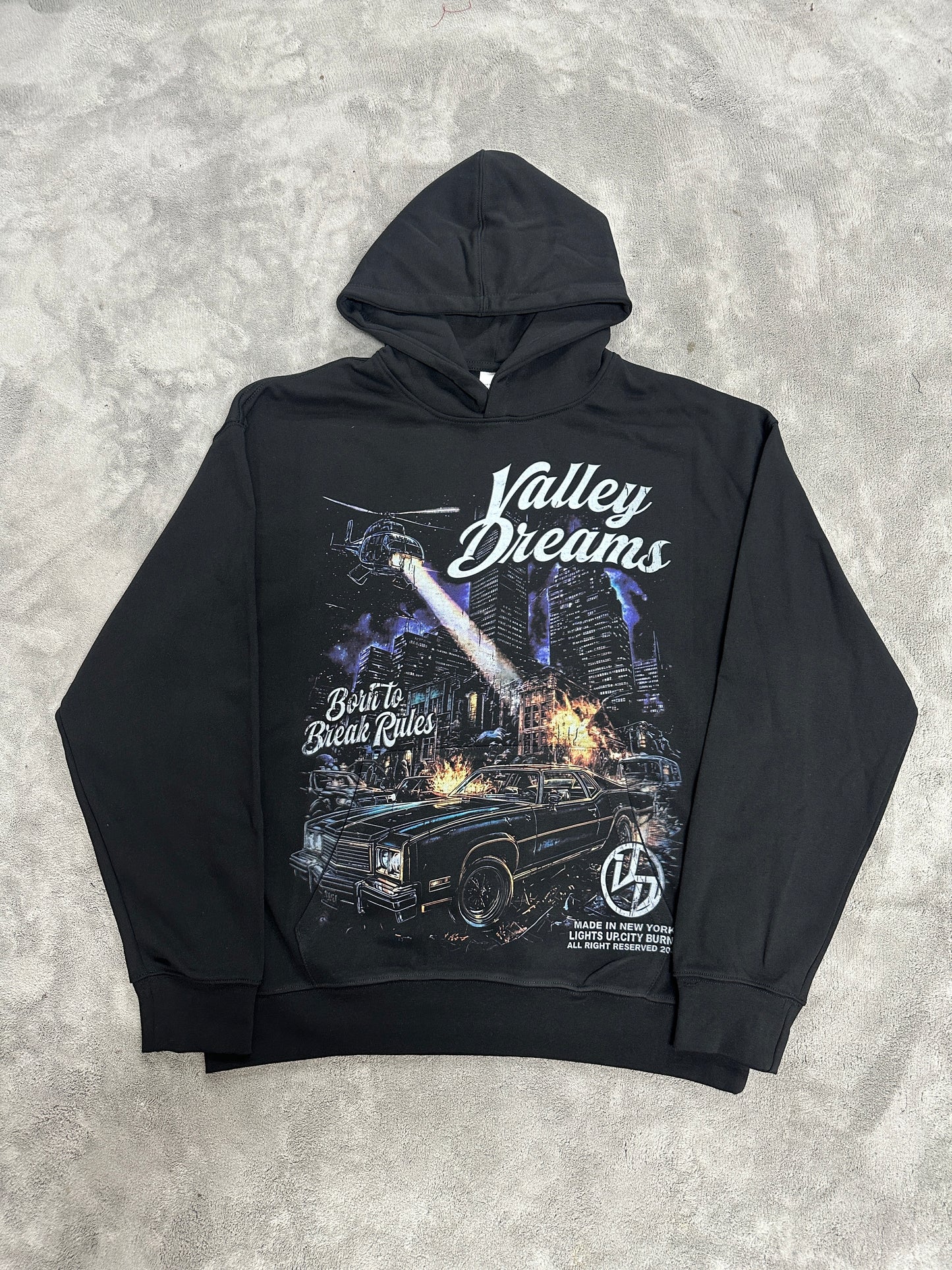 Valley-Dreams Black Fashion Hoodie