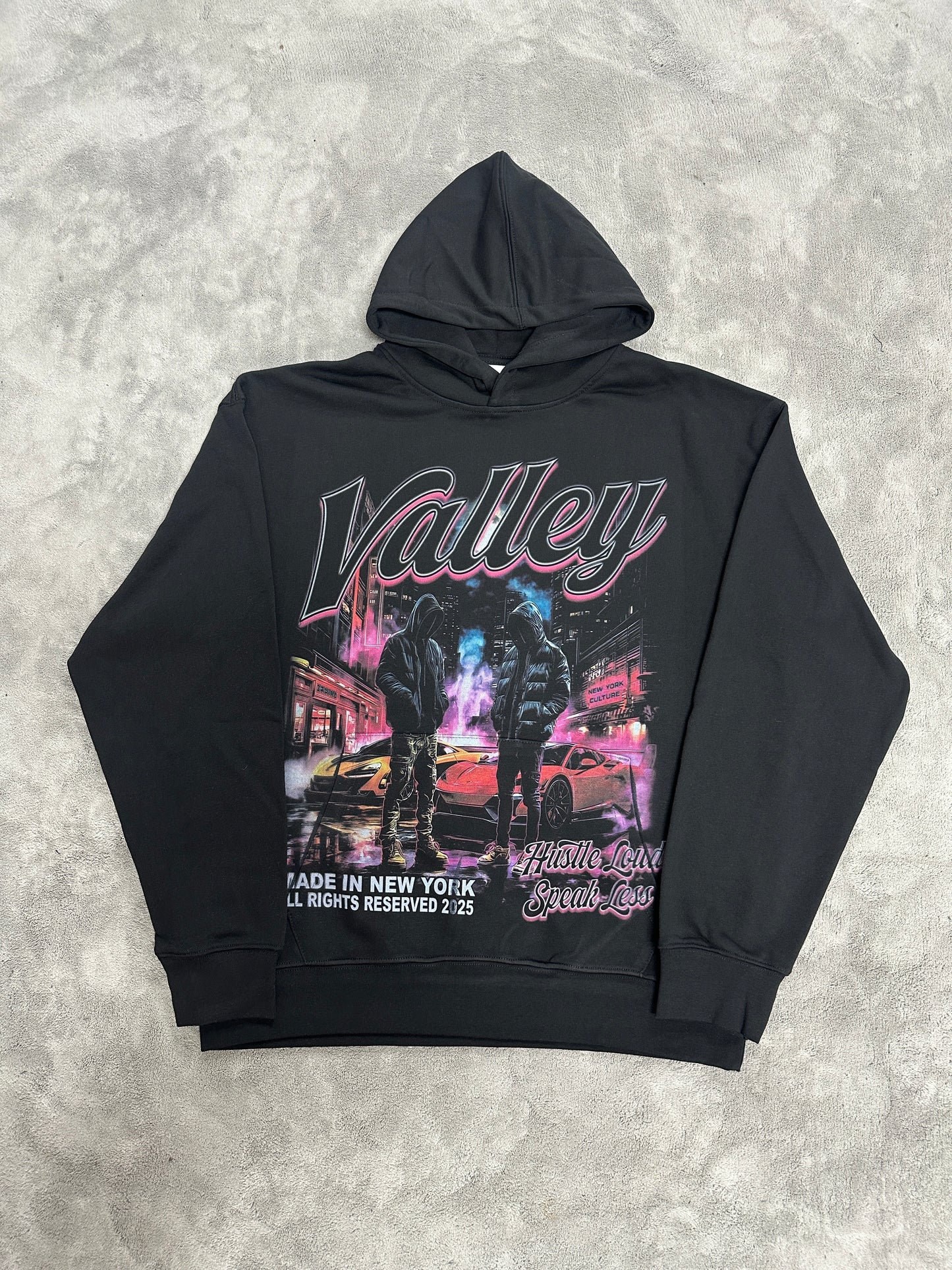 Valley-Dreams Black Fashion Hoodie