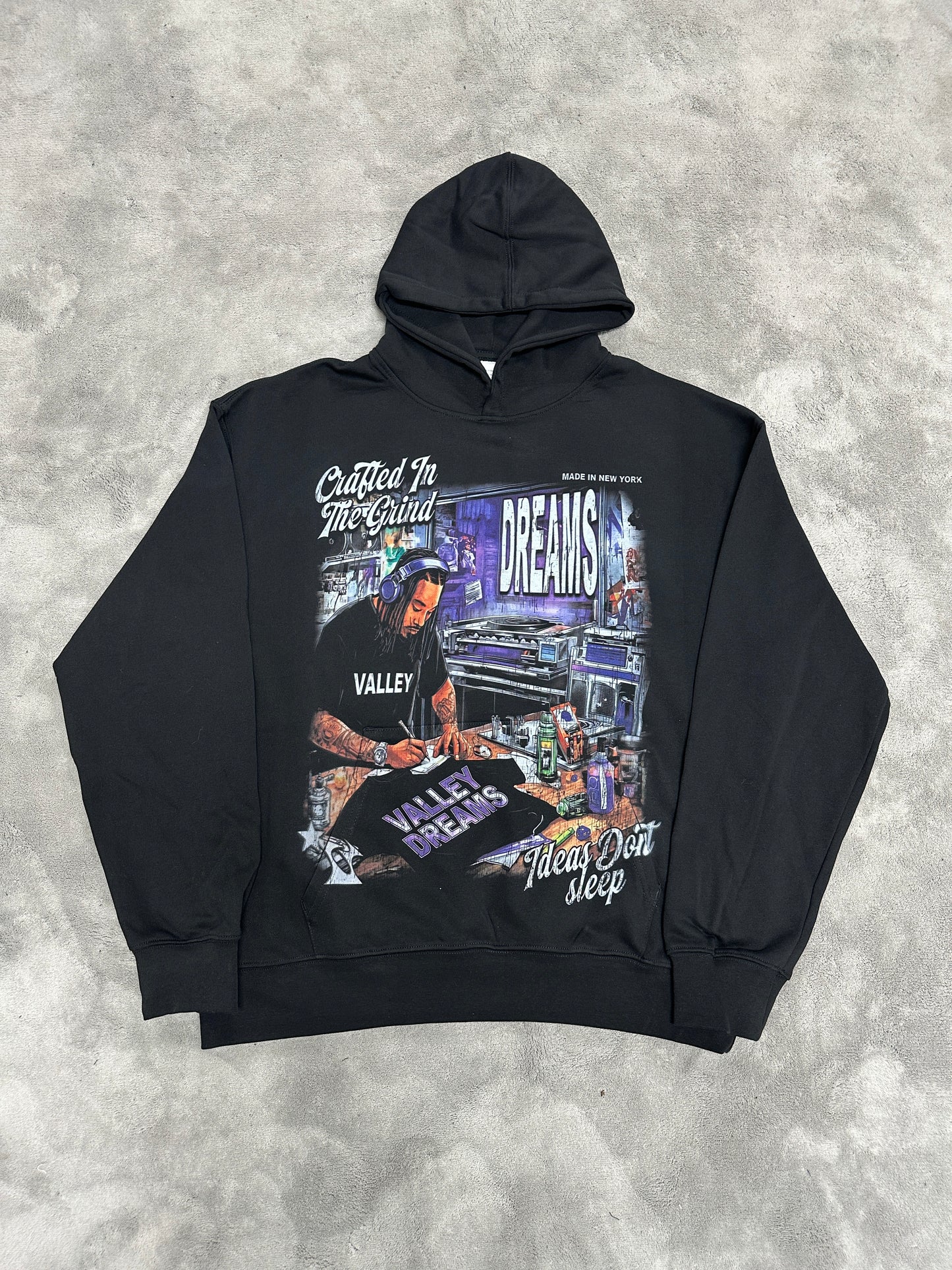 Valley-Dreams Black Fashion Hoodie