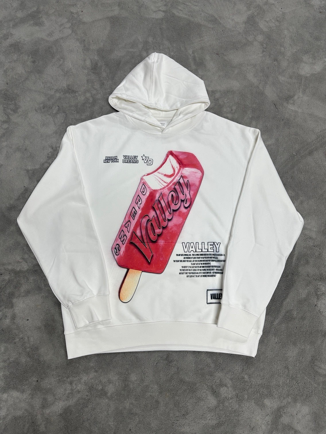 Valley-Dreams White Fashion Hoodie