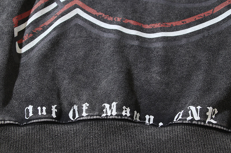 American High Street Godspeed Retro Printed Unisex Trendy Loose Hoodie