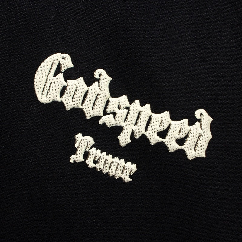 American High Street Godspeed Retro Printed Unisex Trendy Loose Hoodie