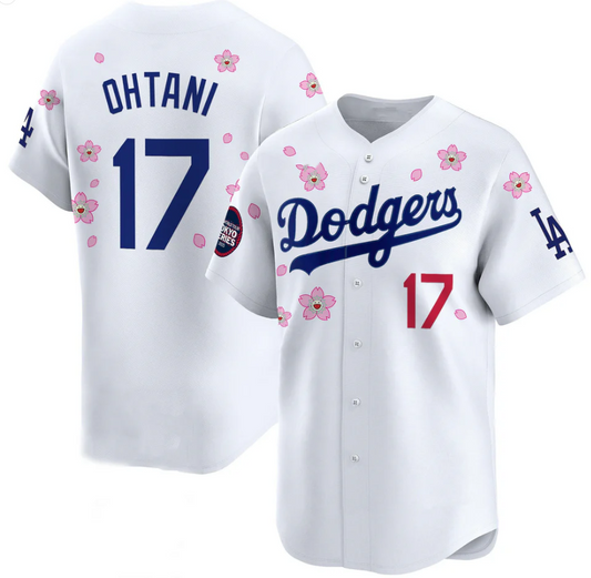 Los Angeles Dodgers #17 Shohei Ohtani White 2025 Tokyo Series Limited Stitched Baseball Jersey