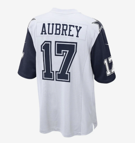 D.Cowboys #17 Brandon Aubrey Player White Game American Football Jerseys