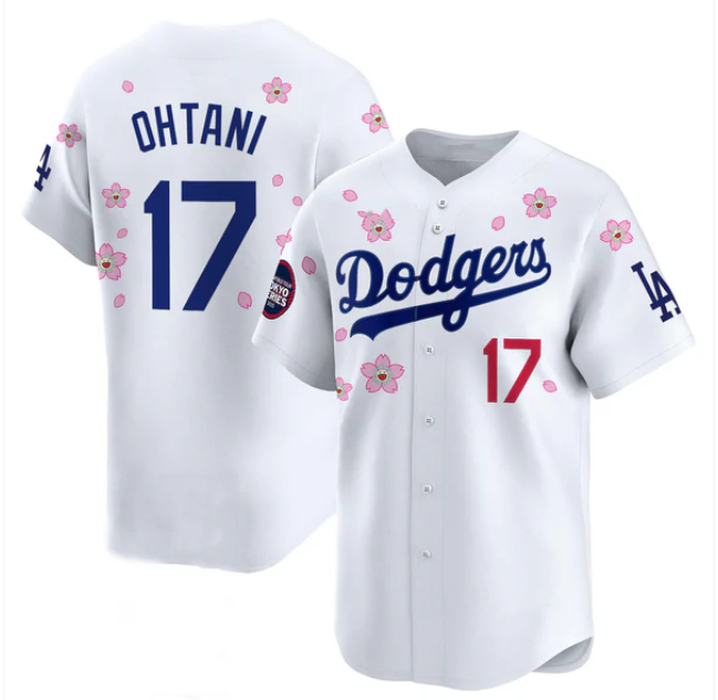 Los Angeles Dodgers #17 Shohei Ohtani White 2025 Tokyo Series Limited Stitched Baseball Jersey