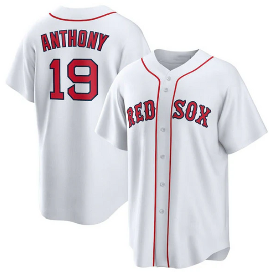 Boston Red Sox #19 Roman Anthony White Cool Base Stitched Baseball Jersey