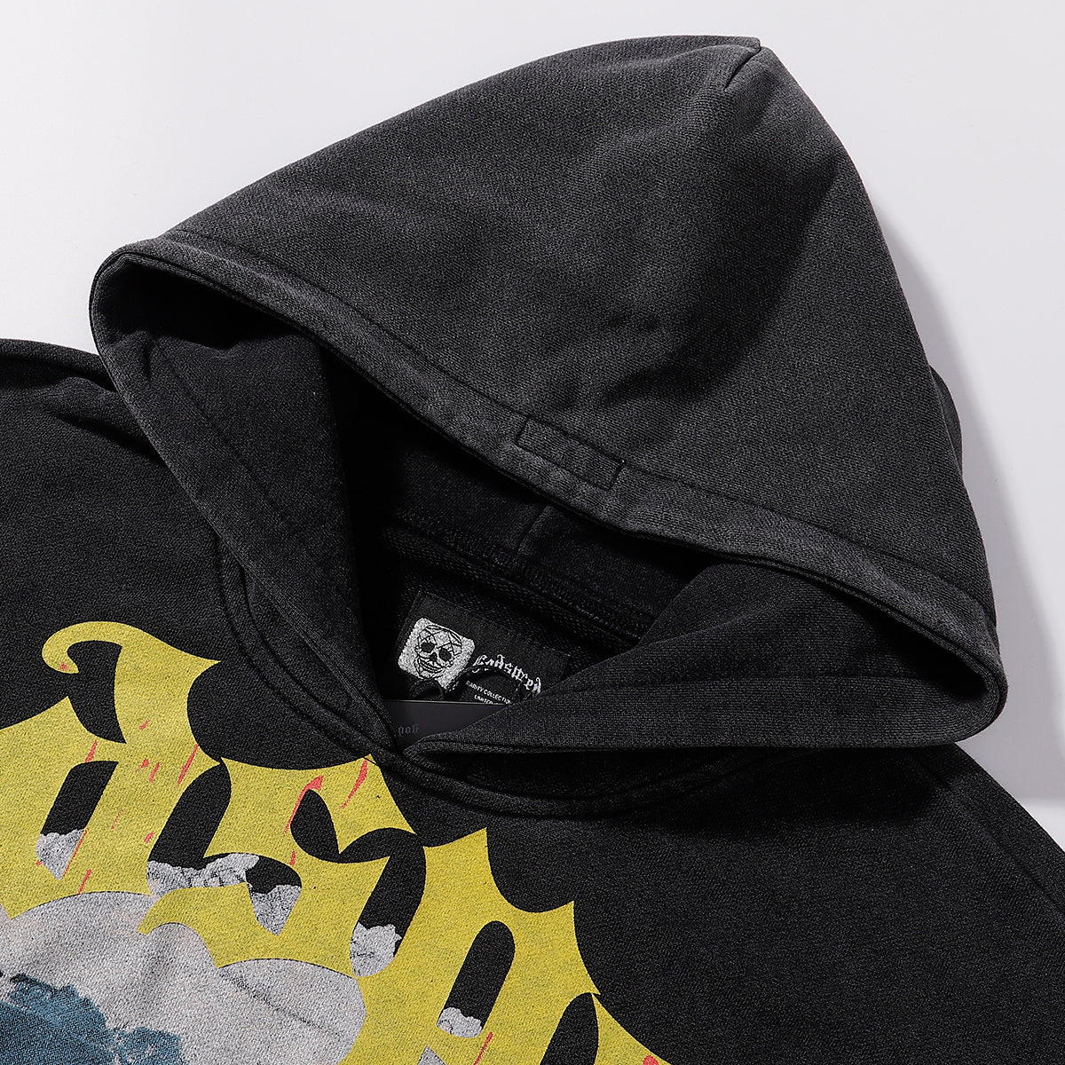 American High Street Godspeed Retro Printed Unisex Trendy Loose Hoodie