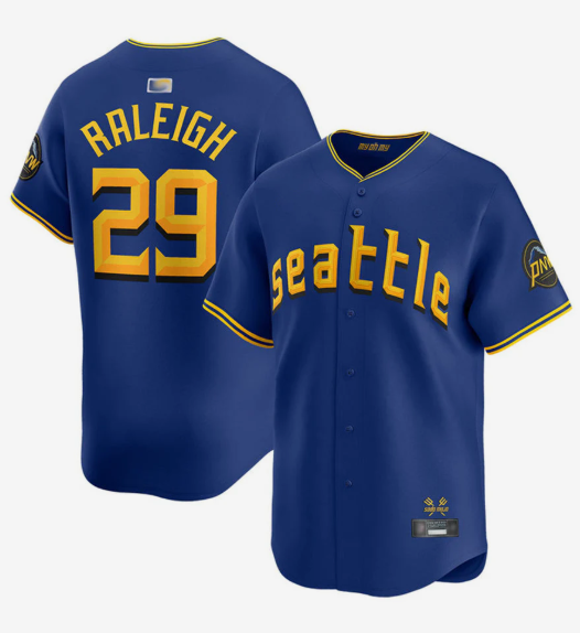 S.Mariners #29 Cal Raleigh Player Royal City Connect Limited Baseball Jerseys