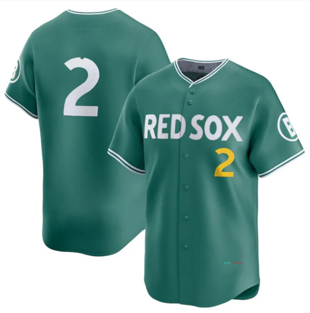 Boston Red Sox #2 Alex Bregman 2025 City Connect Limited Player Jersey - Green Stitched Baseball Jersey