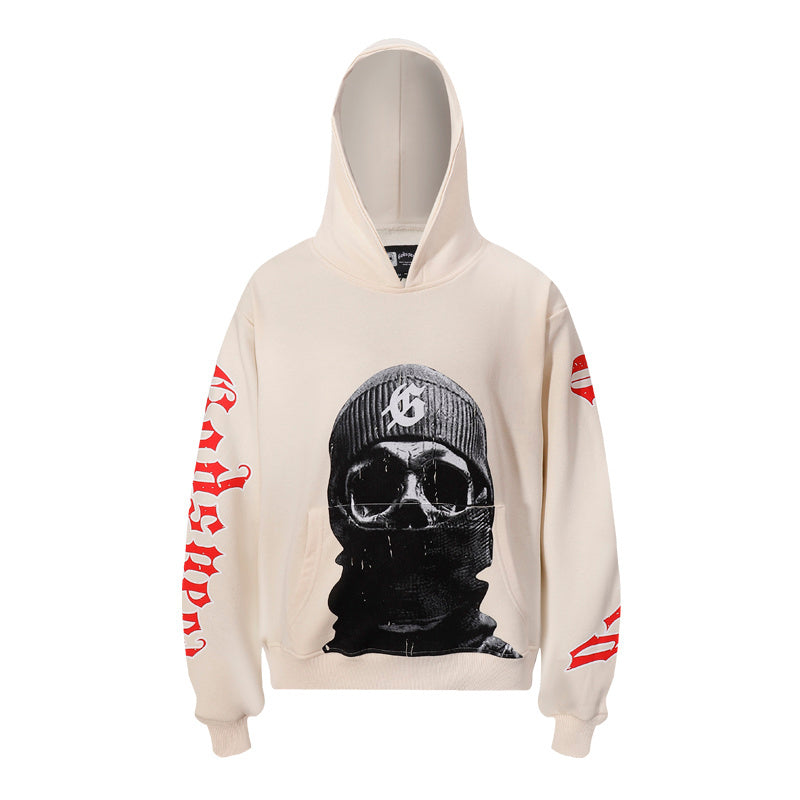American High Street Godspeed Retro Printed Unisex Trendy Loose Hoodie