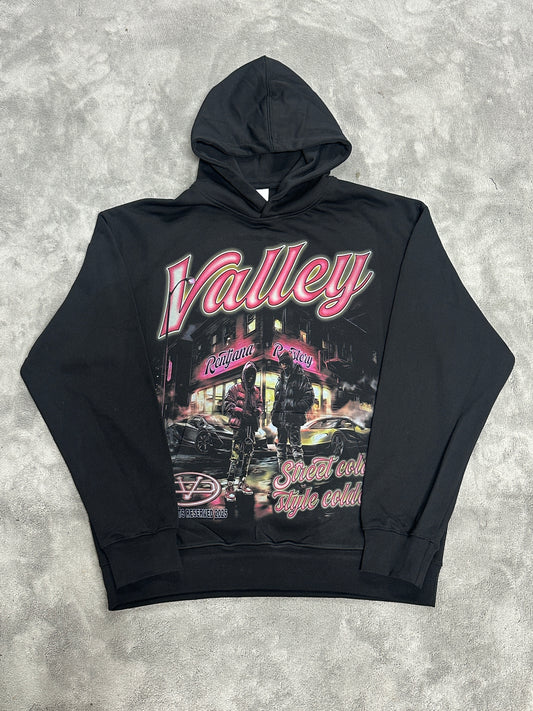 Valley-Dreams Black Fashion Hoodie