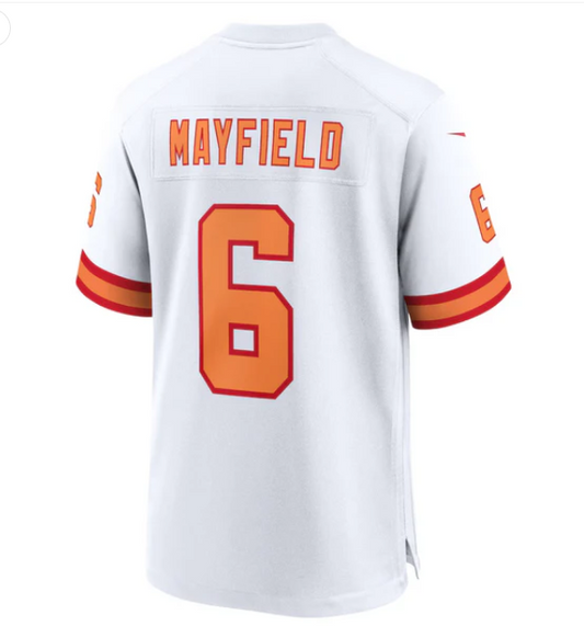 TB.Buccaneers #6 Baker Mayfield '76 White 50th Season Game Stitched