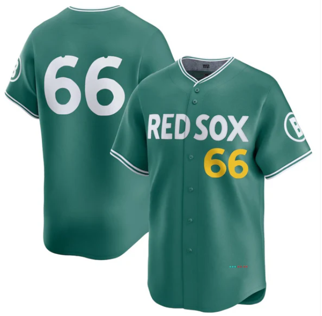 Boston Red Sox #66 Brayan Bello 2025 City Connect Limited Player Jersey - Green Stitched Baseball Jersey