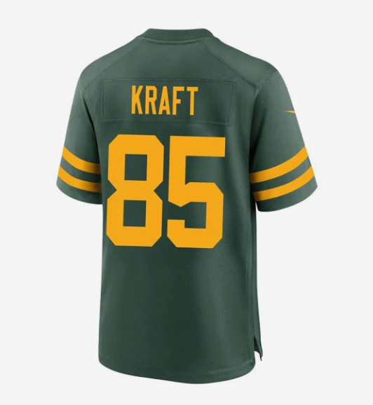 GB.Packers #85 Tucker Kraft Player 50s Green Classic Game Stitched American Football Jerseys