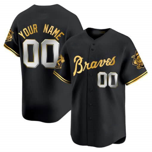 Custom Atlanta Braves Peaches n?¡¥ Cream Vapor Premier Limited ¡§C All Stitched Baseball Jersey