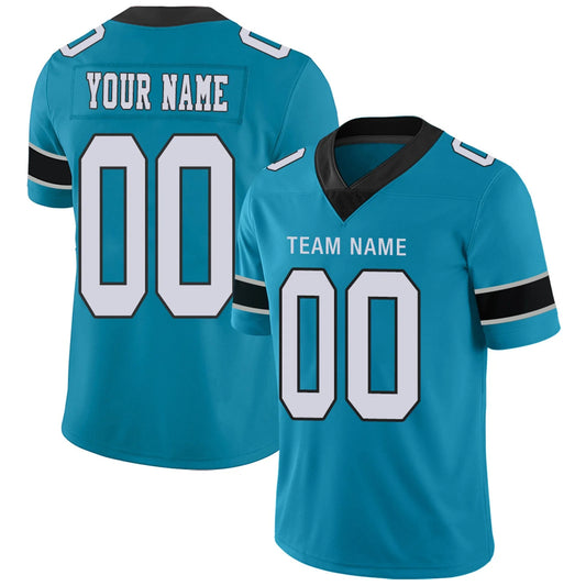 Custom C.Panthers Blue Personalized Design Number for Men Women Youth and Your Own Name Footbal Jerseys