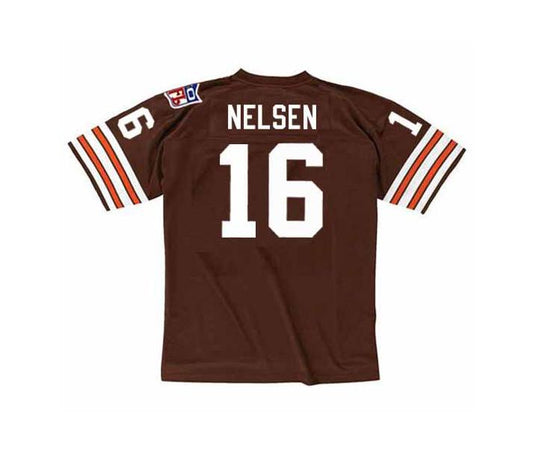 C.Browns #16 BILL NELSEN 1969 Throwback Football Jersey