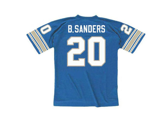 D.Lions #20 BARRY SANDERS 1994 Throwback Football Jersey