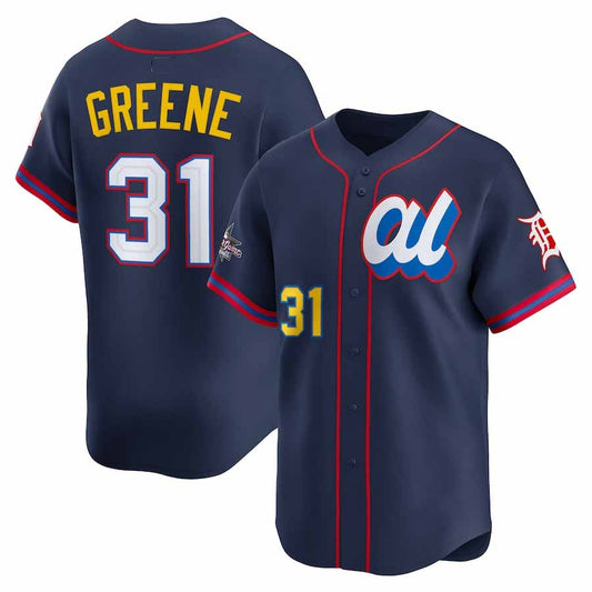 Detroit Tigers #31 Riley Greene American League 2025 All-Star Edition Limited Player Jersey - Navy Baseball Jersey