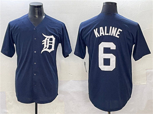 Detroit Tigers #6 Al Kaline Navy Cool Base Stitched Baseball Jersey