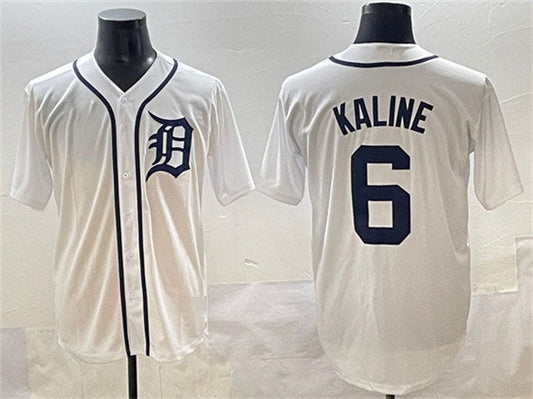 Detroit Tigers #6 Al Kaline White Cool Base Stitched Baseball Jersey