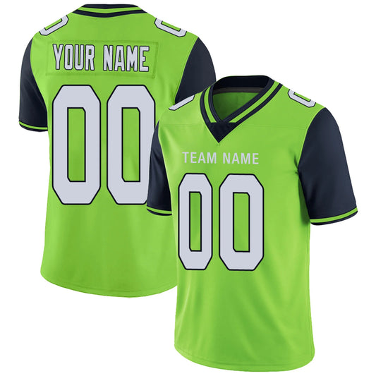 Custom S.Seahawks Green Personalized Design Number for Men Women Youth and Your Own Name Footbal Jerseys