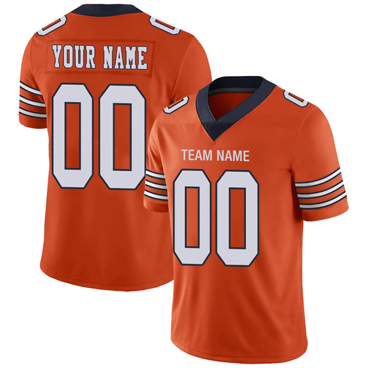 Custom C.Bears Orange Personalized Design Number for Men Women Youth and Your Own Name Footbal Jerseys