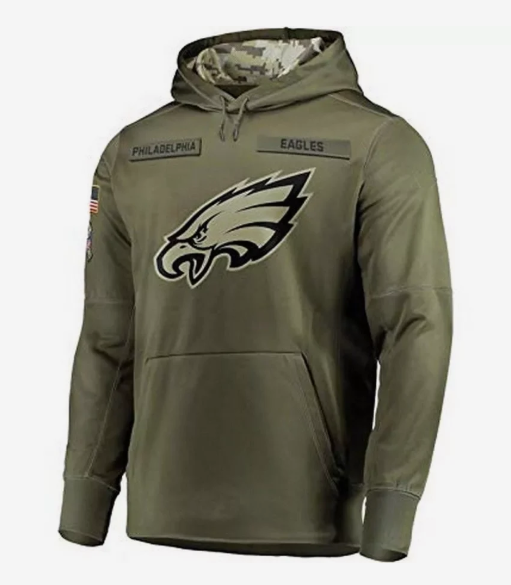 P.Eagles Salute To Service Club Pullover Hoodie Player Game Jersey Birthday gifts Stitched American Football Jerseys