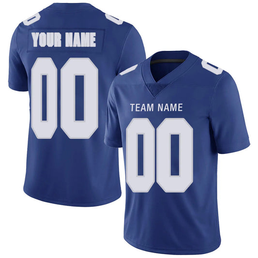 Custom NY.Giants Royal Personalized Design Number for Men Women Youth and Your Own Name Footbal Jerseys