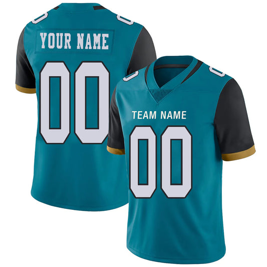 Custom J.Jaguars Teal Personalized Design Number for Men Women Youth and Your Own Name Footbal Jerseys