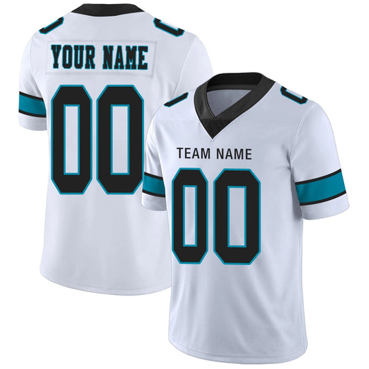 Custom C.Panthers White Personalized Design Number for Men Women Youth and Your Own Name Footbal Jerseys
