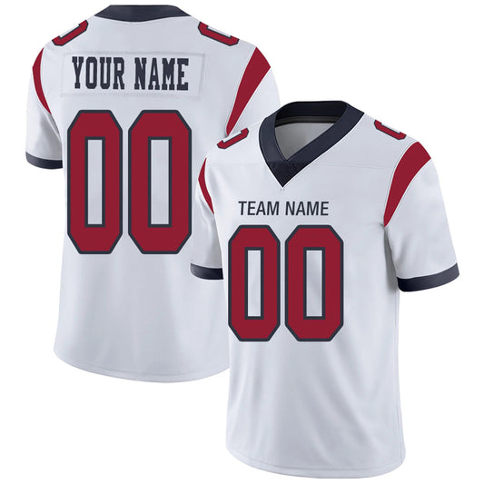 Custom H.Texans White Personalized Design Number for Men Women Youth and Your Own Name Footbal Jerseys