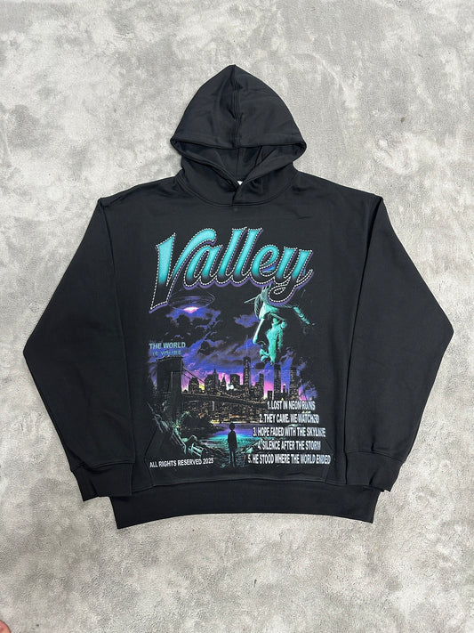 Valley-Dreams Black Fashion Hoodie
