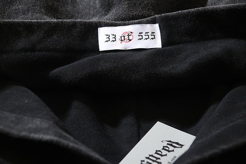 American High Street Godspeed Retro Printed Unisex Trendy Loose Hoodie