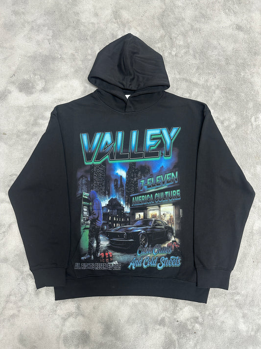 Valley-Dreams Black Fashion Hoodie