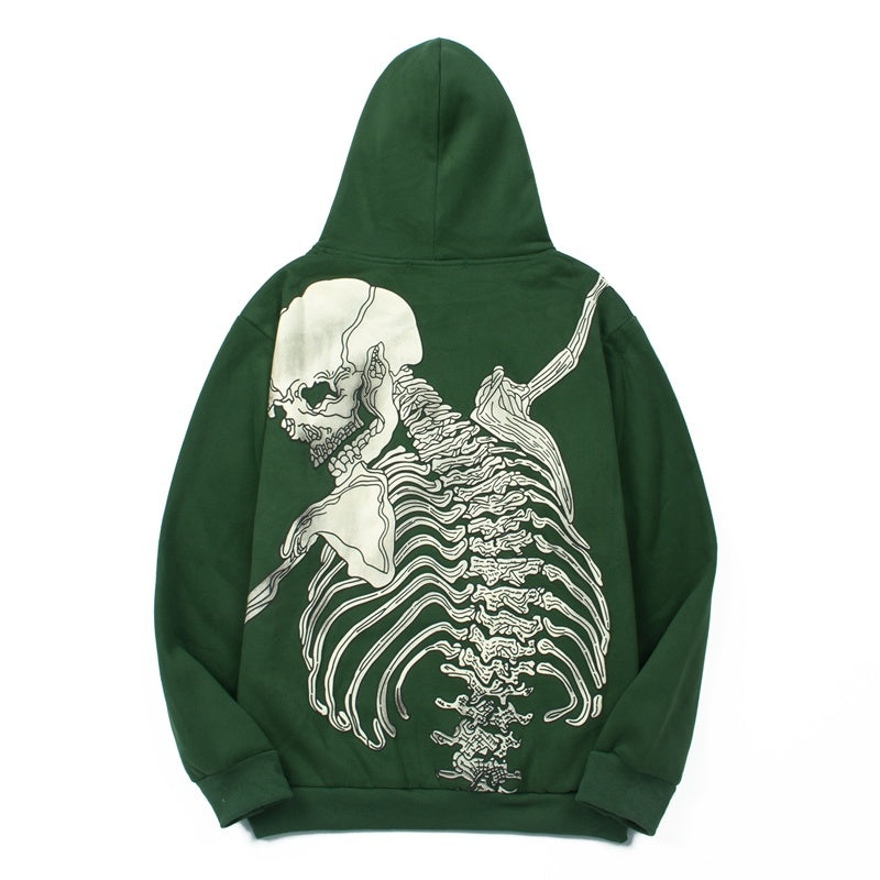 American High Street Godspeed Retro Printed Unisex Trendy Loose Hoodie