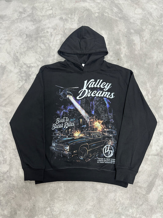 Valley-Dreams Black Fashion Hoodie