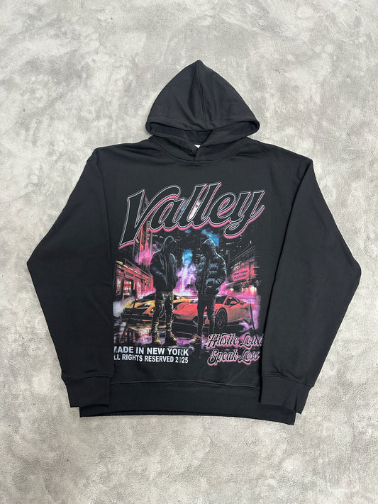 Valley-Dreams Black Fashion Hoodie