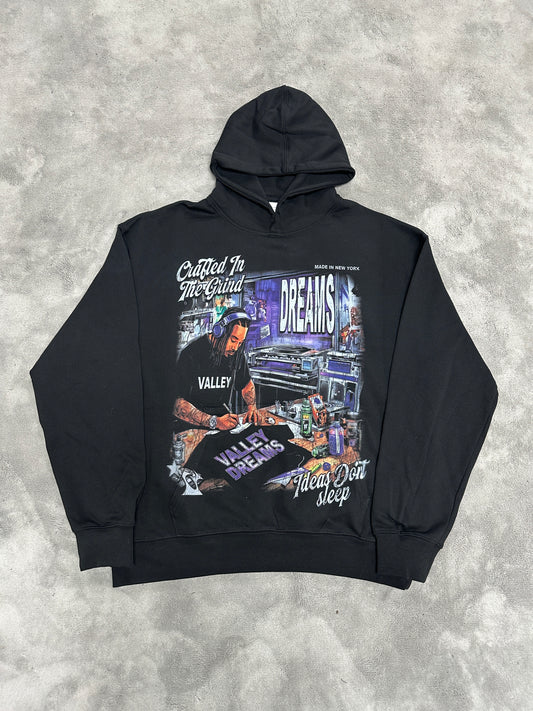 Valley-Dreams Black Fashion Hoodie